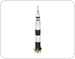 Querschnitt durch eine Trägerrakete (Saturn V)