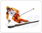 alpiner Skiläufer Bild