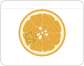 Orange im Querschnitt Bild