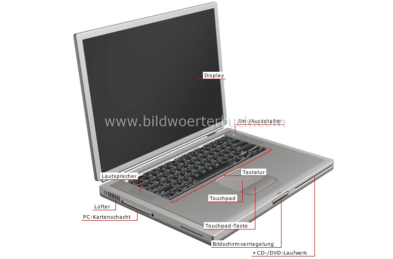 Laptop: Vorderansicht Bild