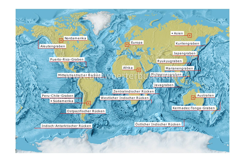ocean trenches and ridges image