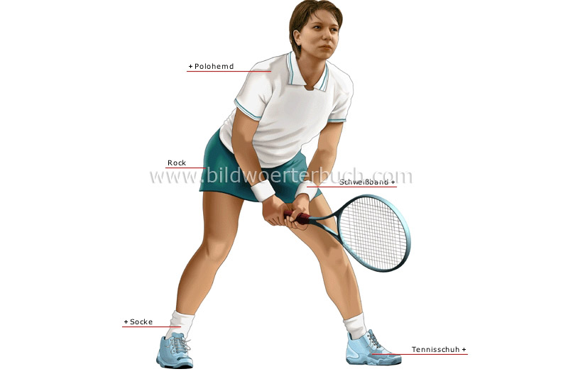 Tennisspielerin Bild