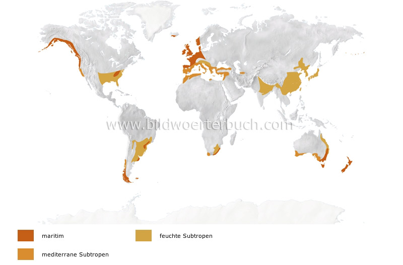 warm temperate climates image